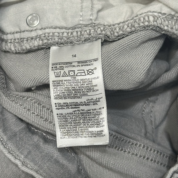 Old Navy Gray Slim Distressed Jeans – Boys Size 14 - Picture 8 of 10